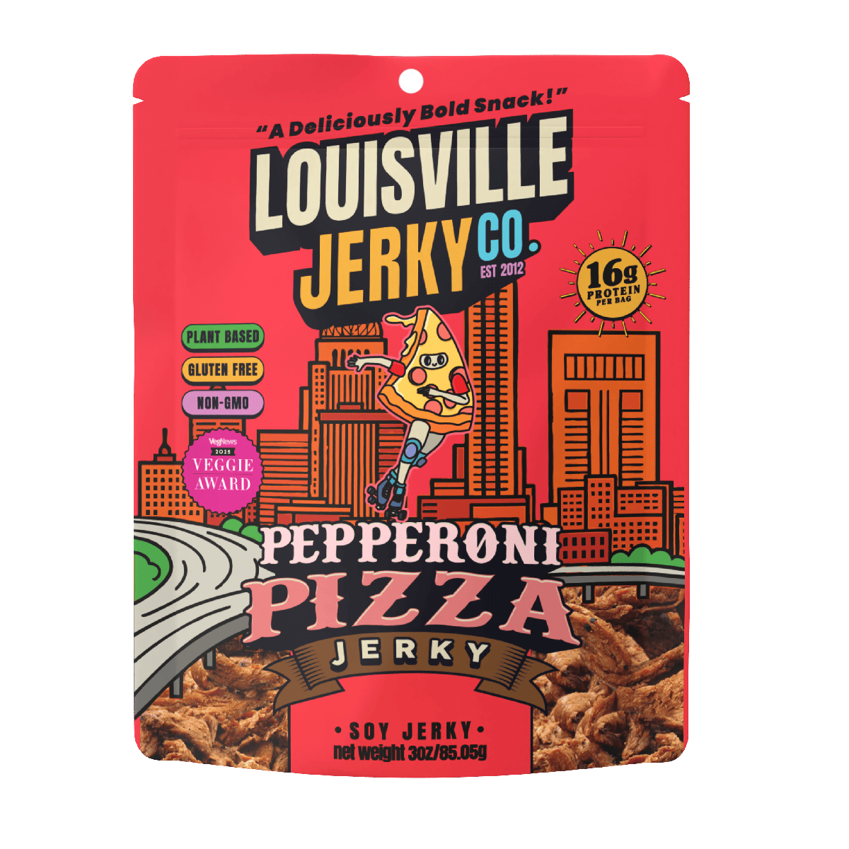 Louisville Vegan Jerky Co - Perfect Pepperoni Vegan Jerky