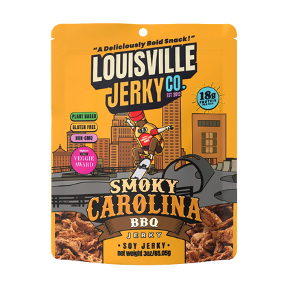Louisville Vegan Jerky Co - Smoky Carolina BBQ Vegan Jerky