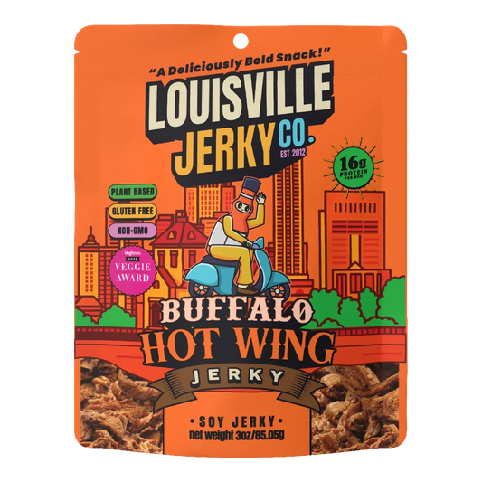 Louisville Vegan Jerky Co - Buffalo Hot Wing Vegan Jerky