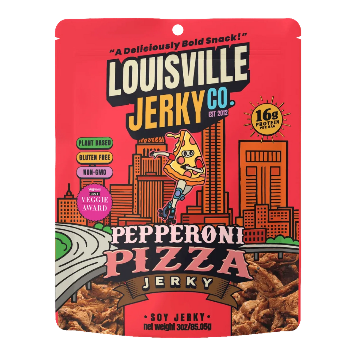 Louisville Vegan Jerky Co - Perfect Pepperoni Vegan Jerky