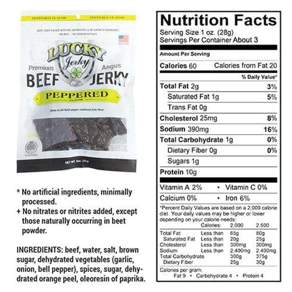 Lucky Jerky - Peppered Beef Jerky
