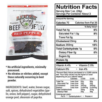 Lucky Jerky - Red Pepper Beef Jerky