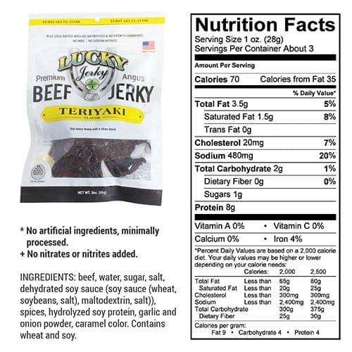 Lucky Jerky - Teriyaki Beef Jerky