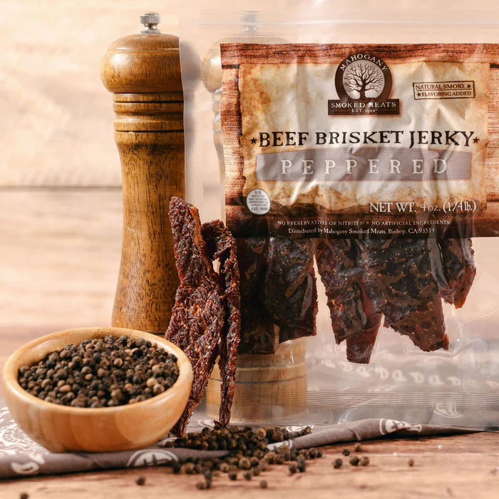 Mahogany Smoked Meats - Peppered Brisket Beef Jerky