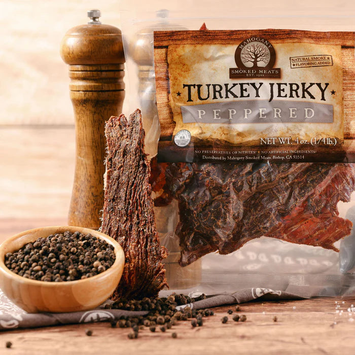 Mahogany Smoked Meats - Peppered Turkey Jerky