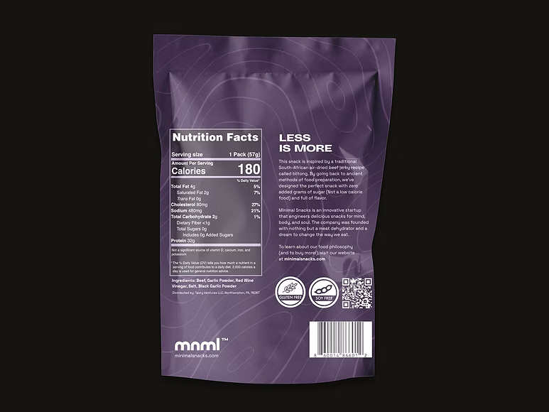 Minimal Snacks - Black Garlic Air Dried Beef