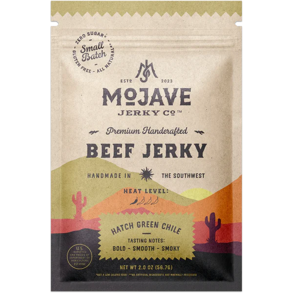 Mojave Jerky Co - Hatch Green Chile Beef Jerky