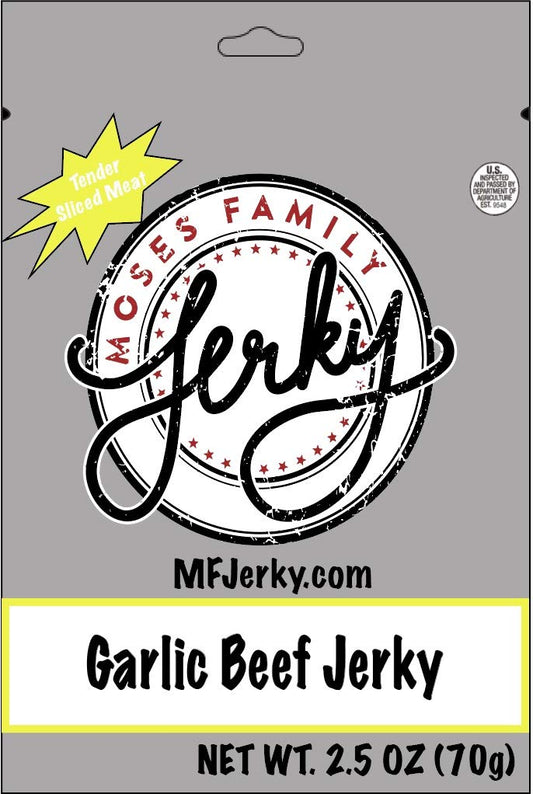 Moses Family Jerky - Garlic Beef Jerky