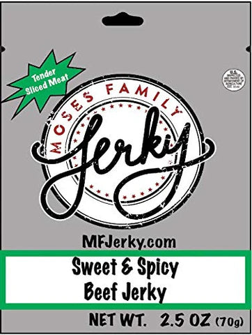 Moses Family Jerky - Sweet And Spicy Beef Jerky