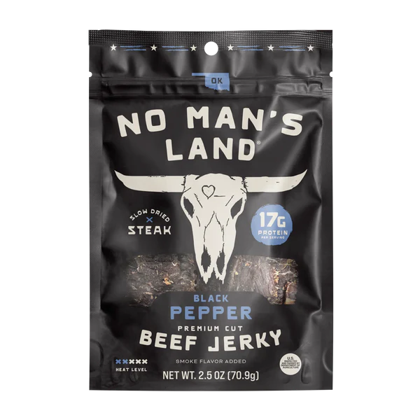 No Mans Land Food - Black Pepper Beef Jerky