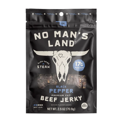 No Mans Land Food - Black Pepper Beef Jerky