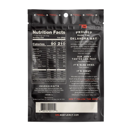 No Mans Land Food - Crushed Red Pepper Beef Jerky