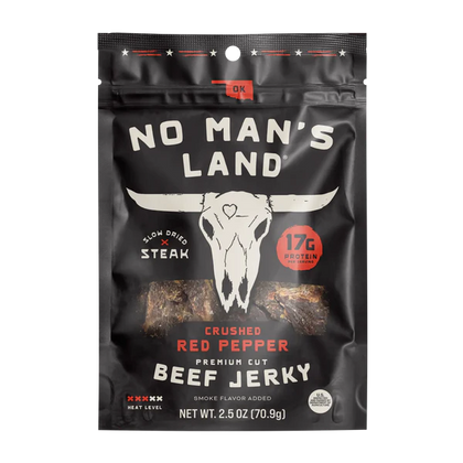 No Mans Land Food - Crushed Red Pepper Beef Jerky