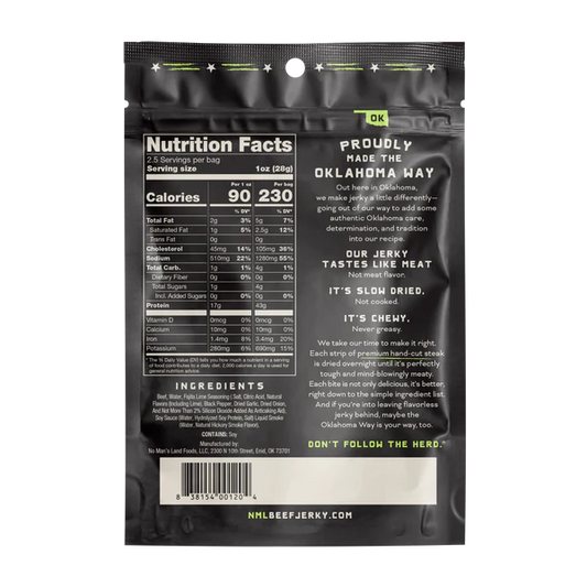 No Mans Land Food - Fajita Lime Beef Jerky