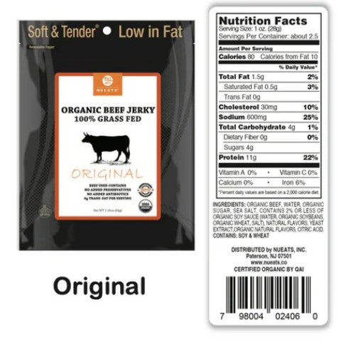 NuEats - Original Grass Fed Beef Jerky
