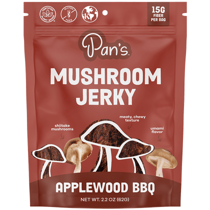 Pan's Mushroom Jerky - Applewood BBQ Mushroom Jerky