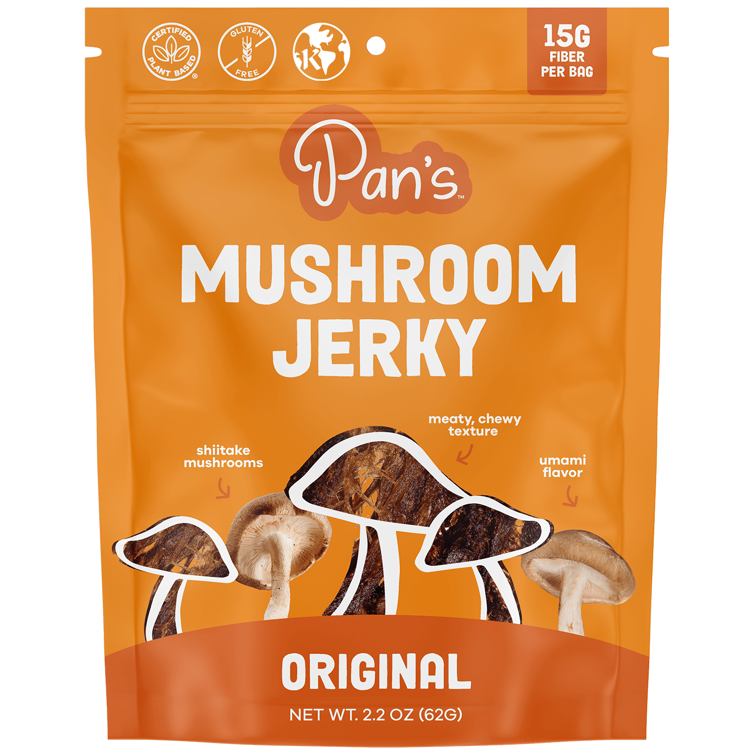 Pan's Mushroom Jerky - Original Mushroom Jerky