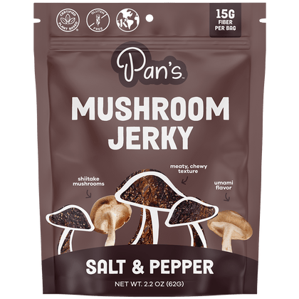 Pan's Mushroom Jerky - Salt & Pepper Mushroom Jerky