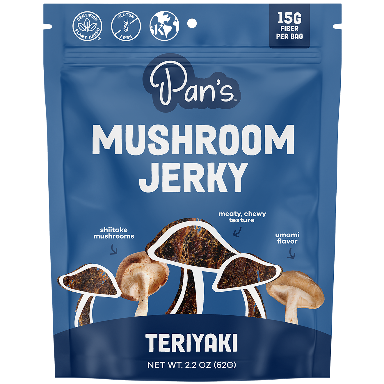 Pan's Mushroom Jerky - Teriyaki Mushroom Jerky