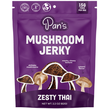 Pan's Mushroom Jerky - Zesty Thai Mushroom Jerky