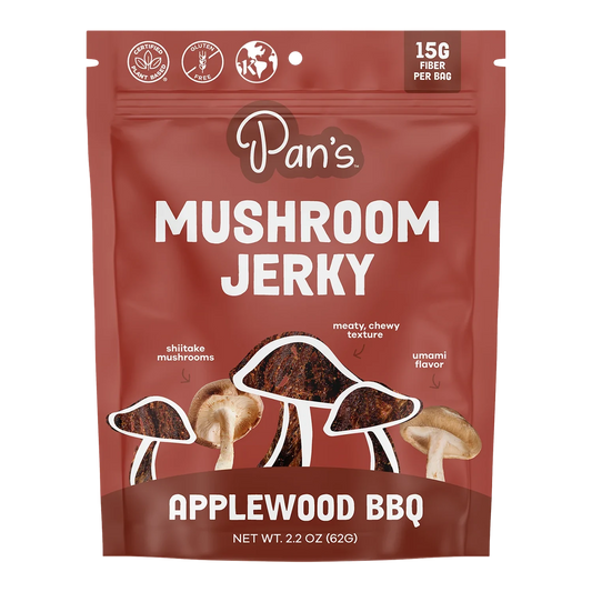 Pan's Mushroom Jerky - Applewood BBQ Mushroom Jerky