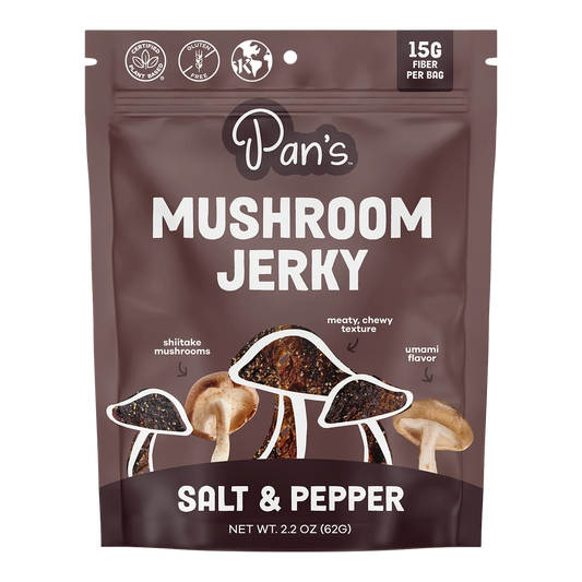 Pan's Mushroom Jerky - Salt & Pepper Mushroom Jerky