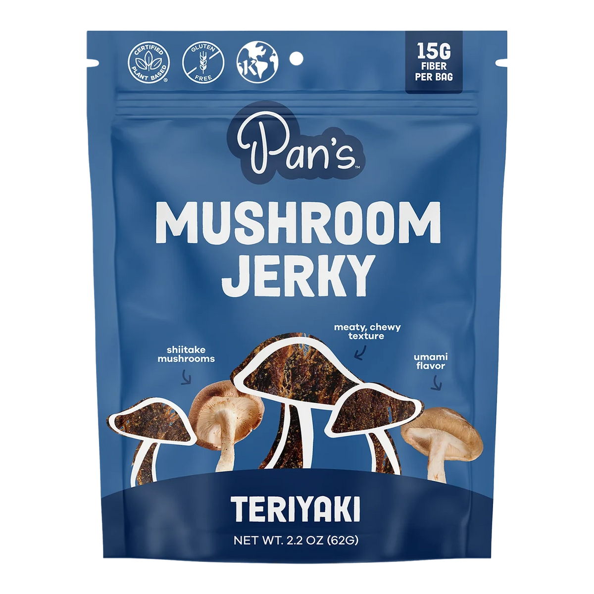 Pan's Mushroom Jerky - Teriyaki Mushroom Jerky