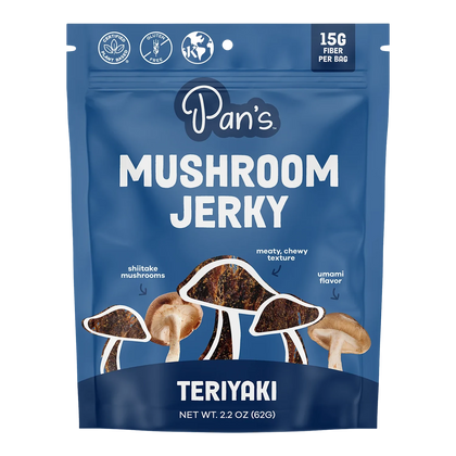 Pan's Mushroom Jerky - Teriyaki Mushroom Jerky