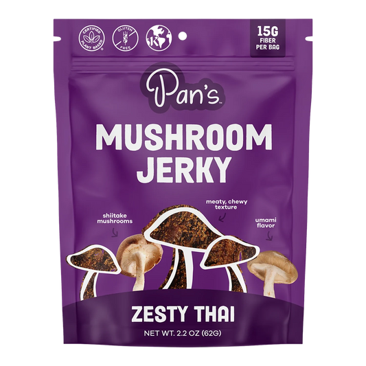 Pan's Mushroom Jerky - Zesty Thai Mushroom Jerky