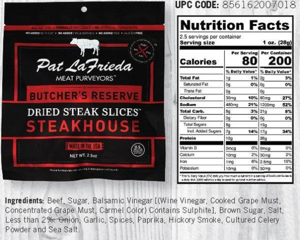 Pat LaFrieda - Steakhouse Beef Jerky