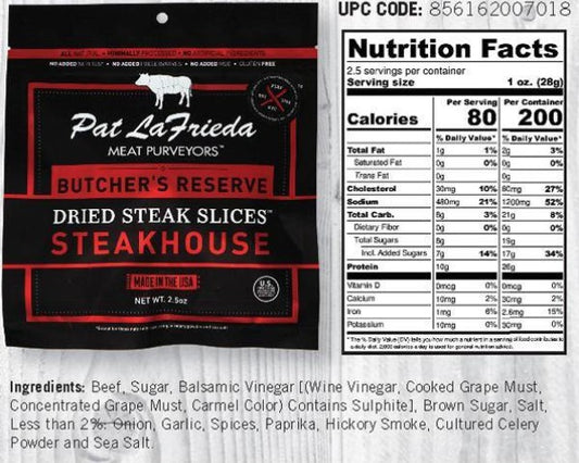 Pat LaFrieda - Steakhouse Beef Jerky