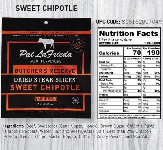 Pat LaFrieda - Sweet Chipotle Beef Jerky