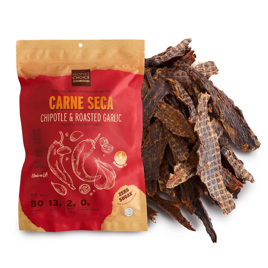 People's Choice Beef Jerky - Carne Seca Chipotle & Roasted Garlic Beef Jerky