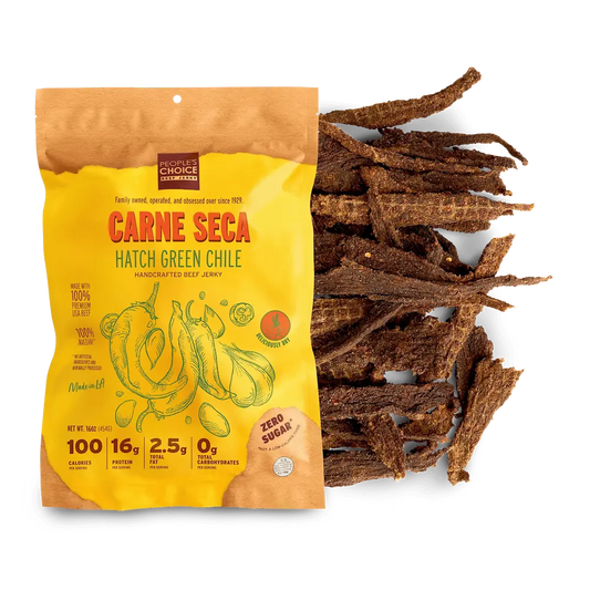 People's Choice Beef Jerky - Carne Seca Hatch Green Chile Beef Jerky