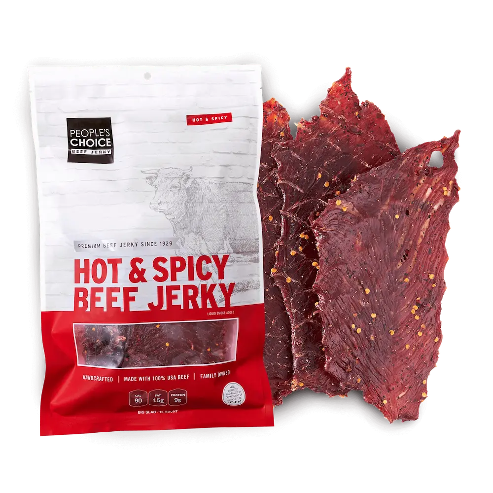 People's Choice Beef Jerky - Classic Hot & Spicy Beef Jerky