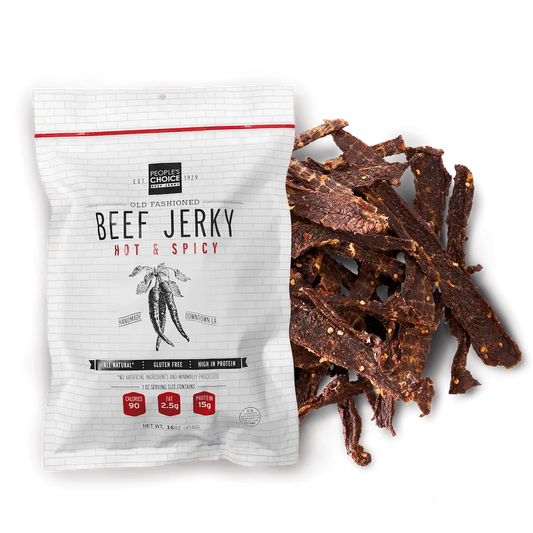 People's Choice Beef Jerky - Old Fashioned Hot & Spicy Beef Jerky