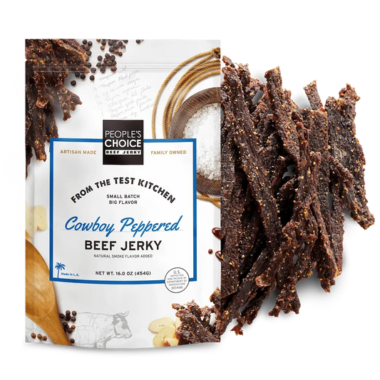 People's Choice Beef Jerky - Test Kitchen Cowboy Peppered Beef Jerky
