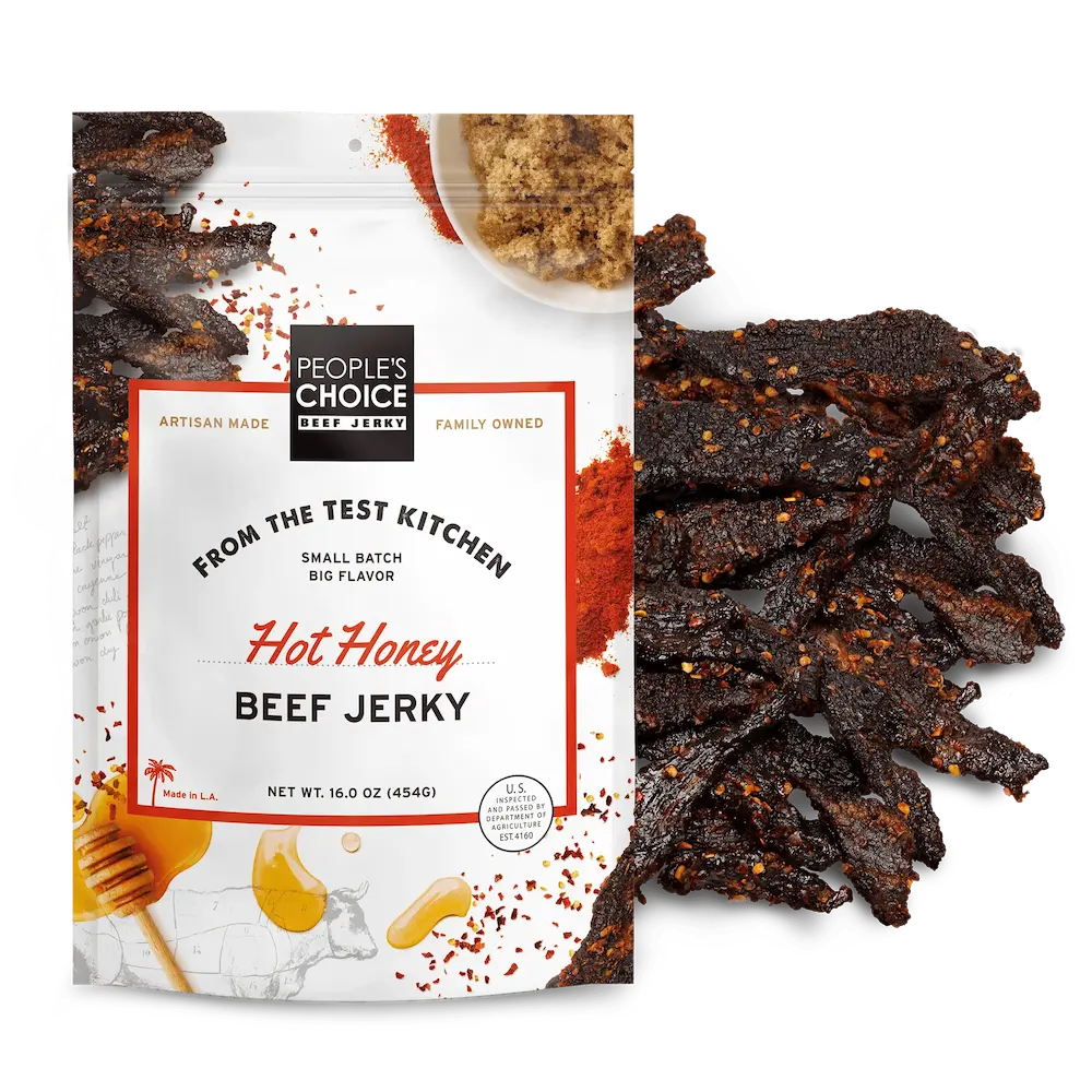 People's Choice Beef Jerky - Test Kitchen Hot Honey Beef Jerky