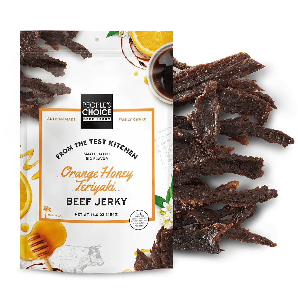 People's Choice Beef Jerky - Test Kitchen Orange Honey Teriyaki Beef Jerky