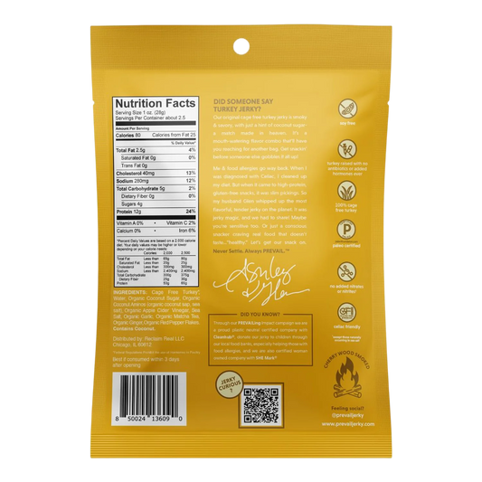 Prevail Jerky - Original Turkey Jerky