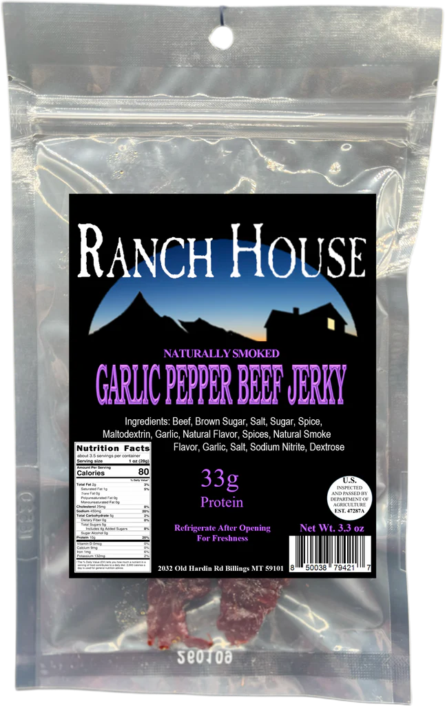 Ranch House - Garlic Pepper Beef Jerky