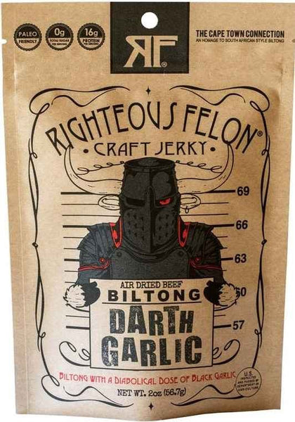 Righteous Felon - Darth Garlic Biltong (2 oz)