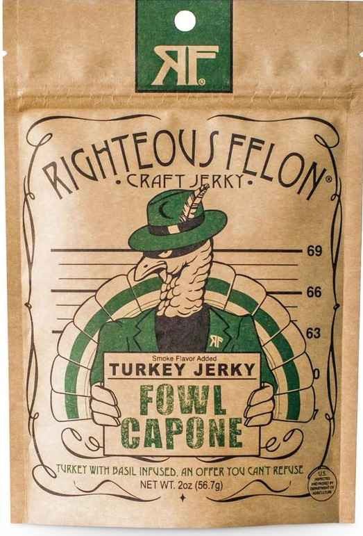 Righteous Felon - Fowl Capone Turkey Jerky (2 oz)