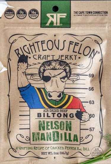 Righteous Felon - Nelson Mandilla Biltong (2 oz)