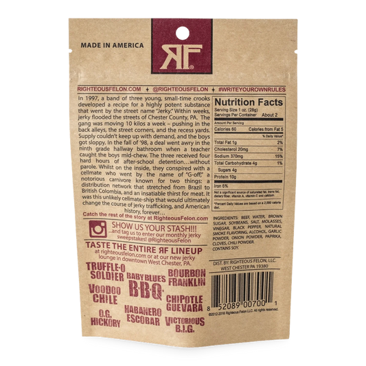 Righteous Felon - OG Hickory Beef Jerky