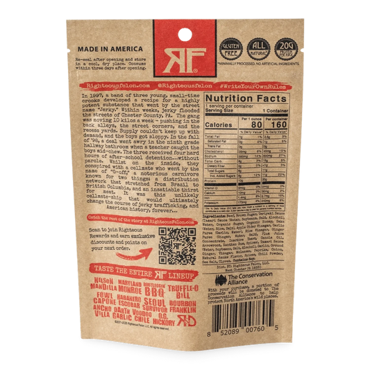 Righteous Felon - Teriyaki Balboa Beef Jerky