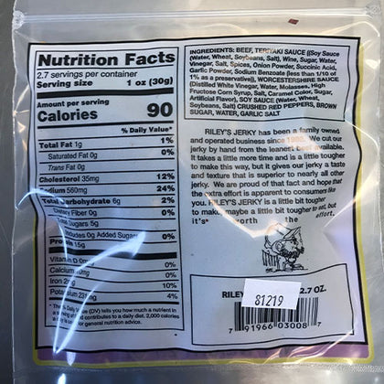 Rileys Jerky - Sweet & Spicy Beef Jerky