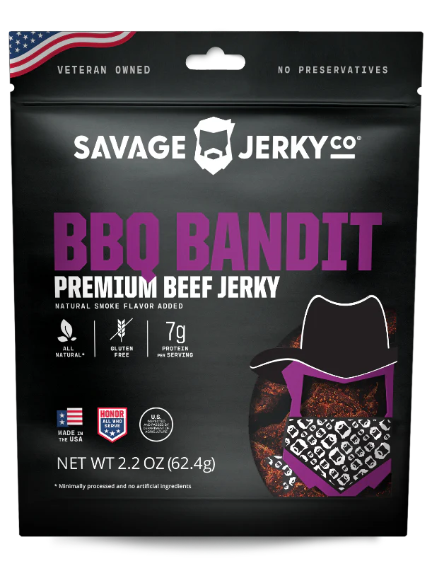 Savage Jerky Co - BBQ Bandit Beef Jerky