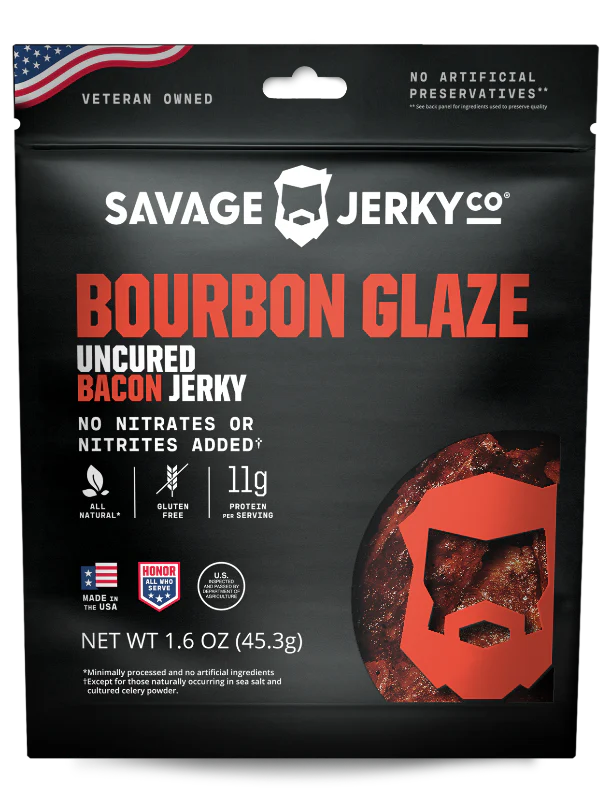 Savage Jerky Co - Bourbon Glaze Bacon Jerky