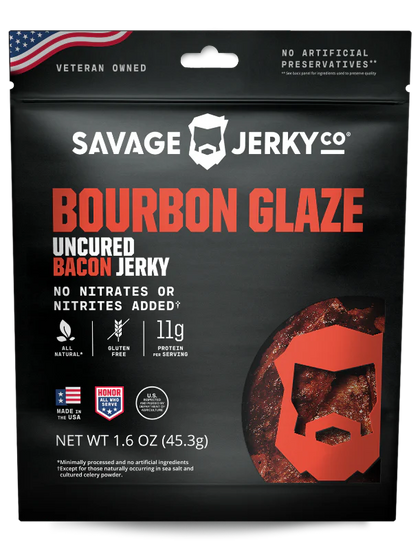 Savage Jerky Co - Bourbon Glaze Bacon Jerky